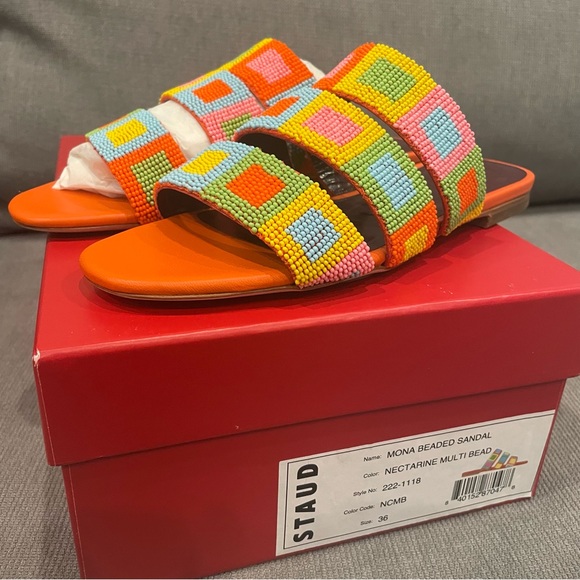 Staud Mona Beaded Sandal - Picture 4 of 4